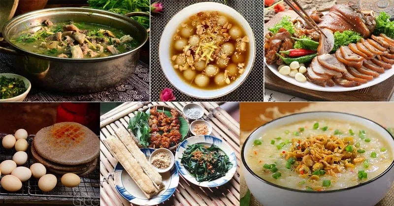 Ẩm thực Hà Giang mộc mạc, đậm vị vùng cao với nhiều món đặc sản như cháo ấu tẩu, bánh cuốn trứng, cơm lam và thắng cố.